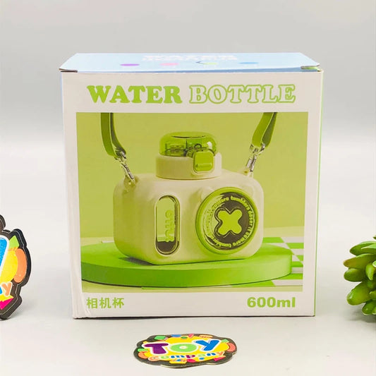Premium Camera Design Kids Water Bottle - Green