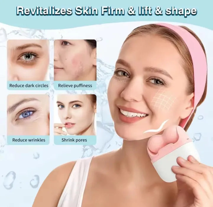 Double head ice roller facial, Facial Ice Roller, Skin Care Roller, Ice Roller for Face