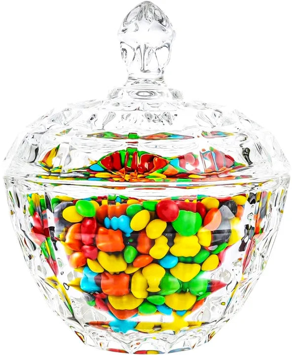 Delisoga Round Shape Multipurpose Glass Jar