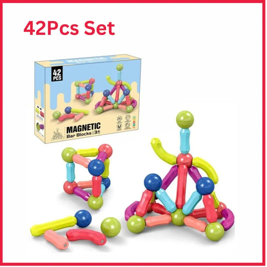 Magnetic Blocks Set Toy for Kids - 42pcs