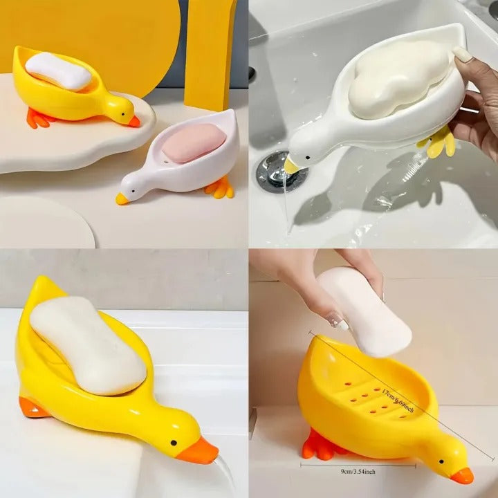 Quick Drain Duck Shape box Whale Shape Soap Box Soap tray Thickened Plastic Drainage Soap Holder Soap dish Bathroom Accessories
