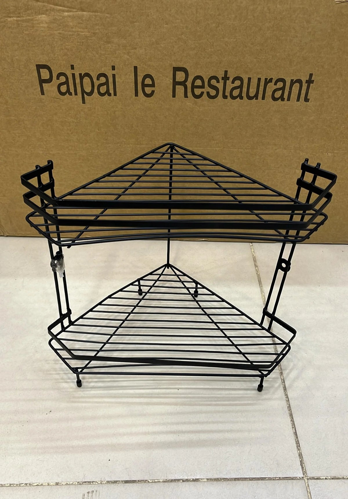 2 Tier Multipurpose Organizer for Kitchen & Bathroom (With screw hooks)