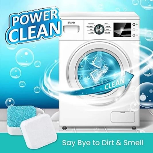 12 Pcs Antibacterial Washing Machine Deep Cleaning Tablets Non-Corrosive - Ideal for All Washing Machines