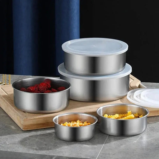 5 Pcs Stainless Steel Mixing Bowl Set