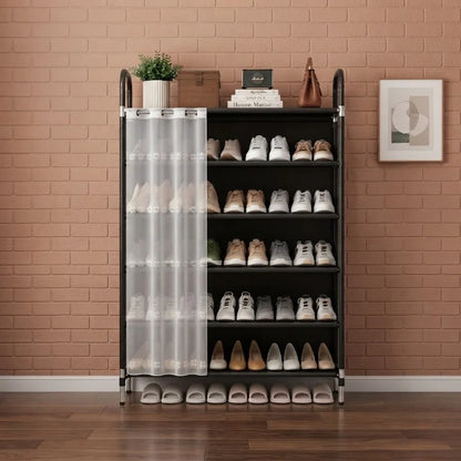 6 Layer Dustproof Indoor Shoe Rack