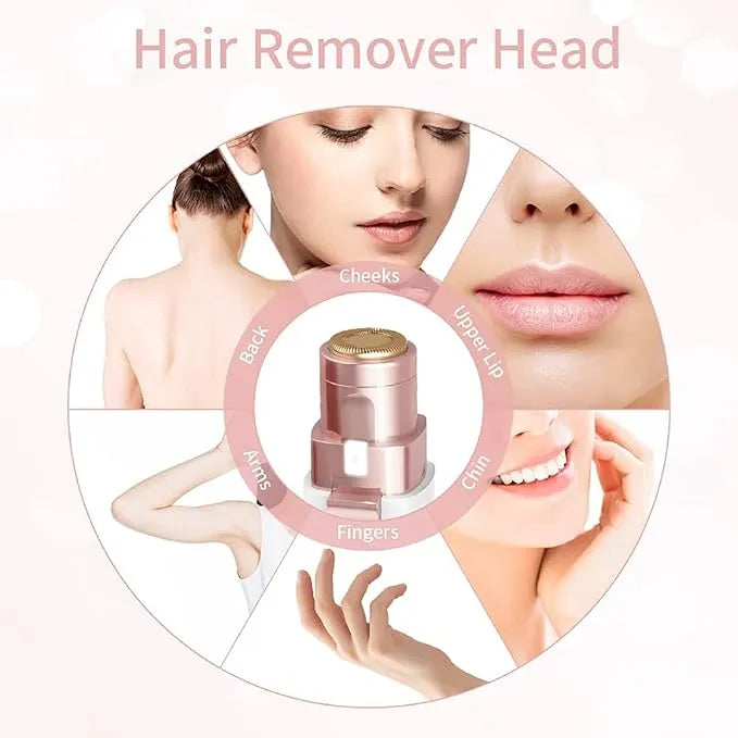 2 in 1 Eye Brow And Facial Hair Remover Chargeable , Multi Attractive Color With USB Charging Cable And Cleaning Brush