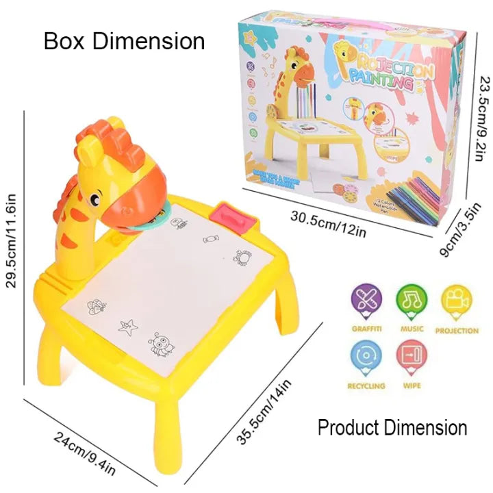 Small Size Giraffe Projector Drawing Table Small