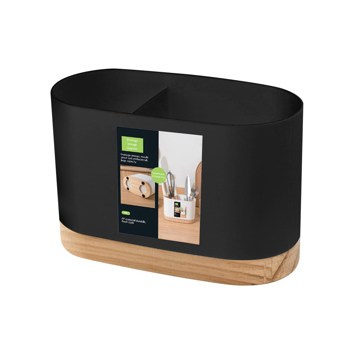 Removable Draining Chopstick Holder, Kitchen Utensil Bucket, Plastic Chopstick Spoon Storage Rack
