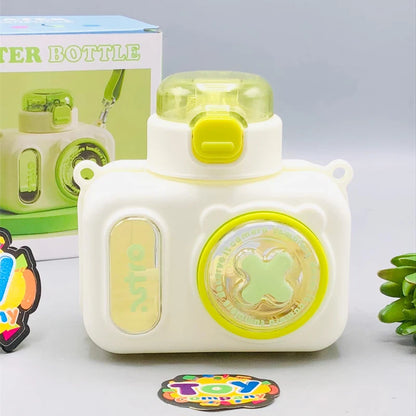 Premium Camera Design Kids Water Bottle - Green
