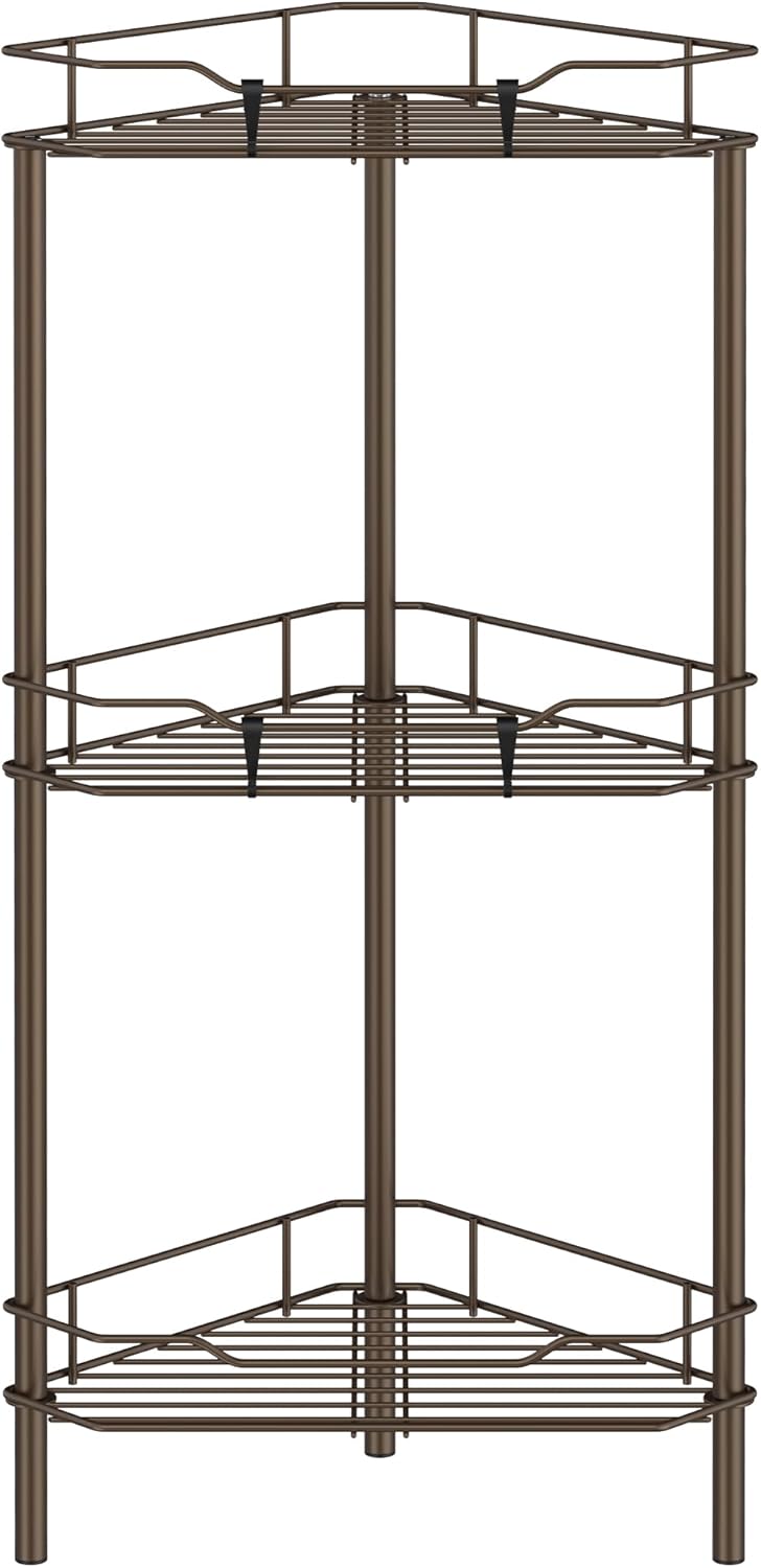 3 Tier Multipurpose Organizer for Kitchen & Bathroom (With screw hooks)