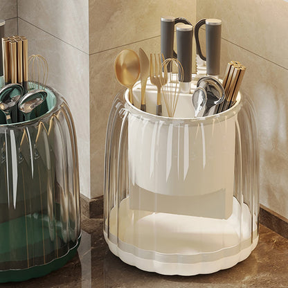 Multipurpose 360 Rotating Acrylic Spoons & Cutlery Holder