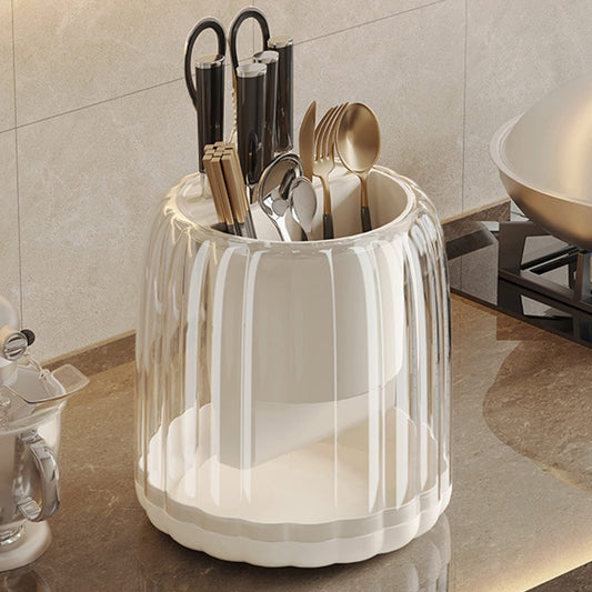 Multipurpose 360 Rotating Acrylic Spoons & Cutlery Holder