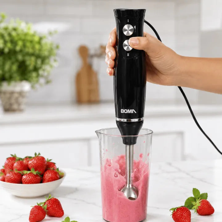 BOMA 2 Blade HAND Blender | 220-240V Black
