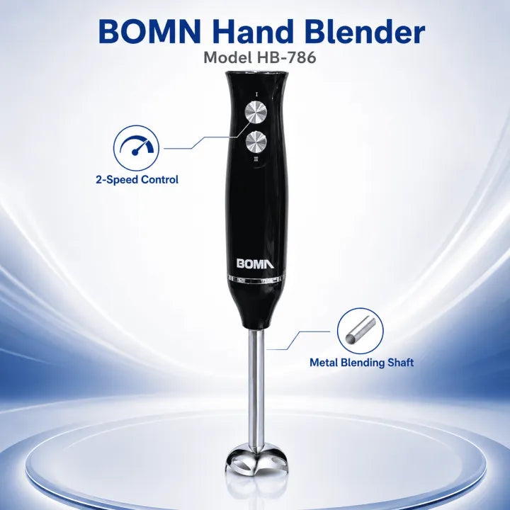 BOMA 2 Blade HAND Blender | 220-240V Black