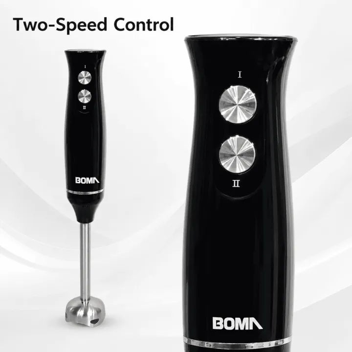 BOMA 2 Blade HAND Blender | 220-240V Black