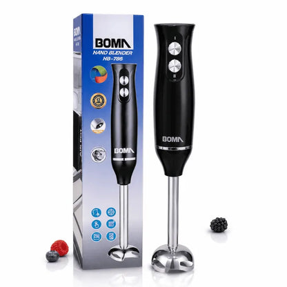 BOMA 2 Blade HAND Blender | 220-240V Black