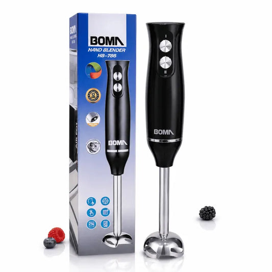BOMA 2 Blade HAND Blender | 220-240V Black