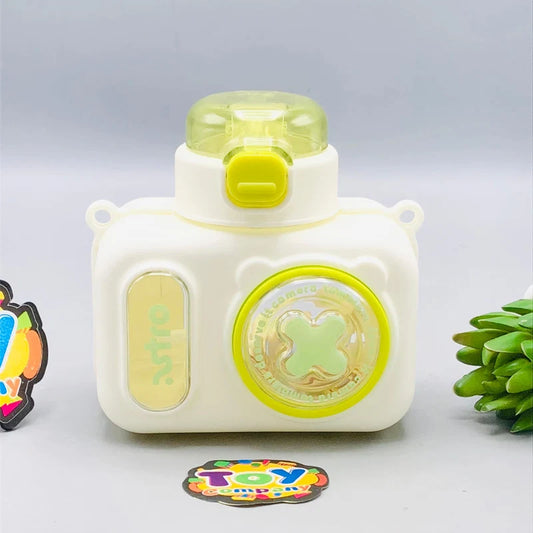 Premium Camera Design Kids Water Bottle - Green