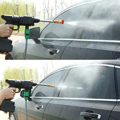 Double Battery Water Cleaning Gun Car Washer Gun Product Include 2 Water Nozzle 48V Battery Pipe Soap Liquid Bottle