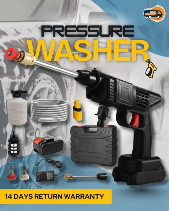 Double Battery Water Cleaning Gun Car Washer Gun Product Include 2 Water Nozzle 48V Battery Pipe Soap Liquid Bottle