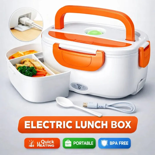 Electric Lunch Box Food Warmer 40W | Leak Proof Stainless Steel Container