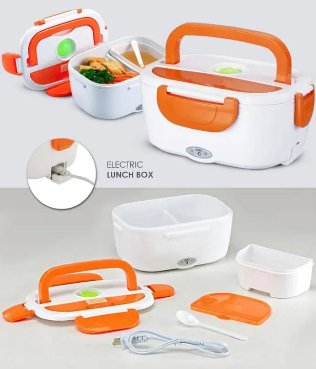 Electric Lunch Box Food Warmer 40W | Leak Proof Stainless Steel Container