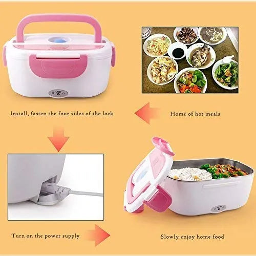 Electric Lunch Box Food Warmer 40W | Leak Proof Stainless Steel Container