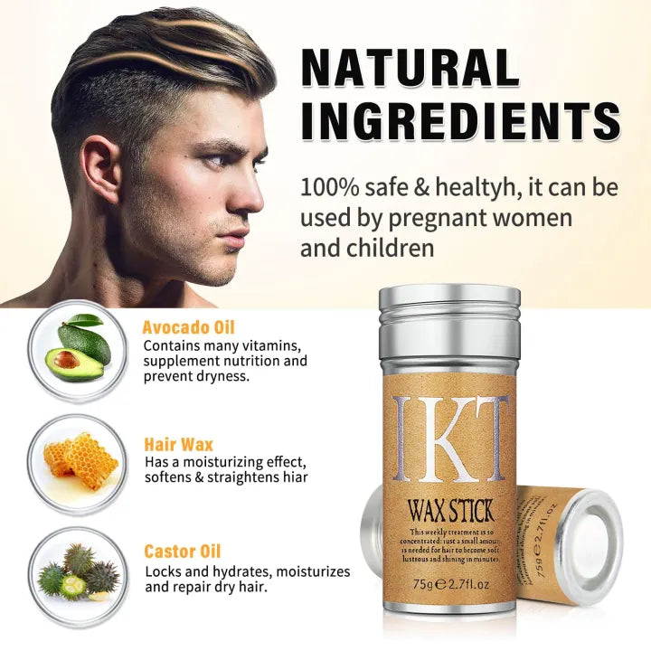 IKT Hair Wax Stick – Dance & Performance Edge Control for Buns, Wigs & Updos, Non-Greasy Formula 2.7oz