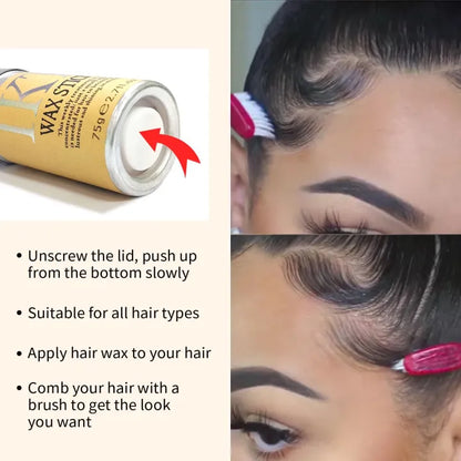 IKT Hair Wax Stick – Dance & Performance Edge Control for Buns, Wigs & Updos, Non-Greasy Formula 2.7oz