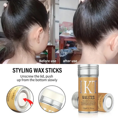 IKT Hair Wax Stick – Dance & Performance Edge Control for Buns, Wigs & Updos, Non-Greasy Formula 2.7oz