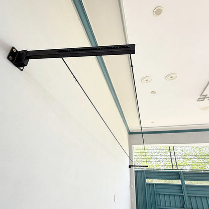 Cloth Drying Stand With Free Rope Foldable Wall Mounted