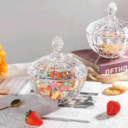 Delisoga Round Shape Multipurpose Glass Jar
