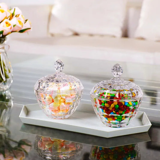 Delisoga Round Shape Multipurpose Glass Jar