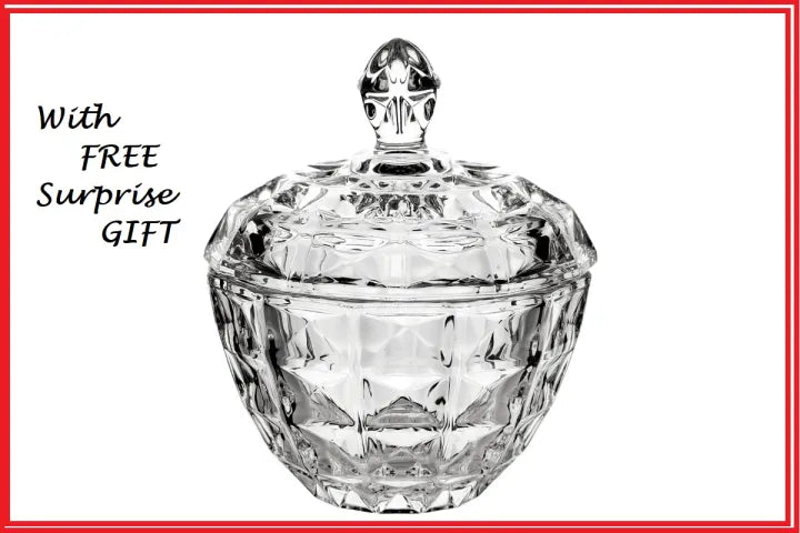 Delisoga Round Shape Multipurpose Glass Jar