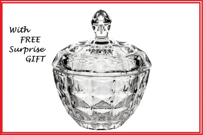 Delisoga Round Shape Multipurpose Glass Jar