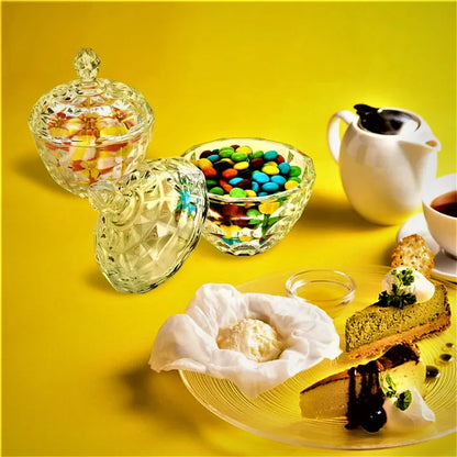 Delisoga Round Shape Multipurpose Glass Jar