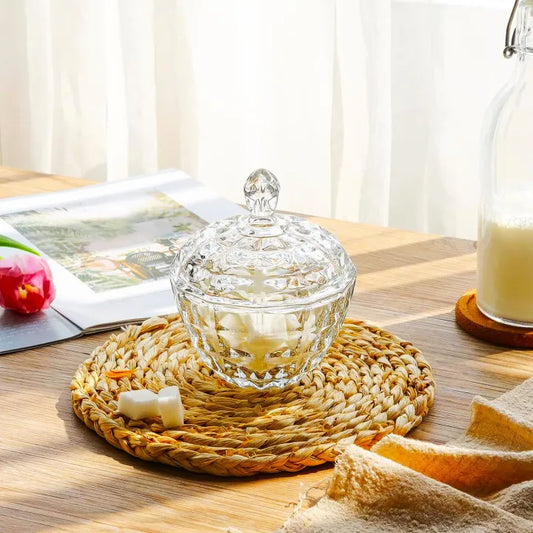 Delisoga Round Shape Multipurpose Glass Jar