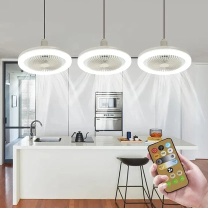 3-in-1 Ceiling Fan Light with Air Filter & Remote