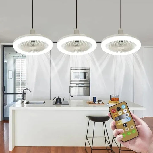 3-in-1 Ceiling Fan Light with Air Filter & Remote