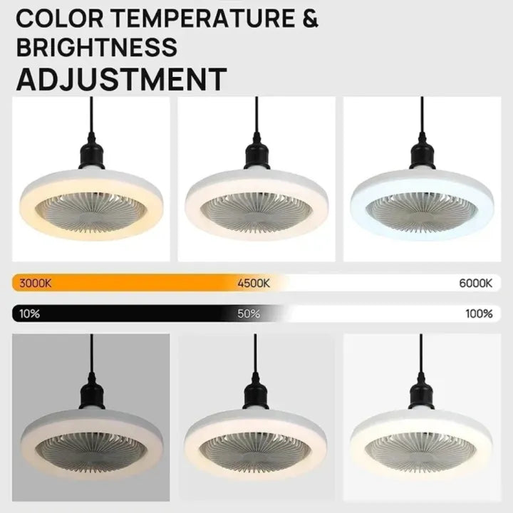 3-in-1 Ceiling Fan Light with Air Filter & Remote