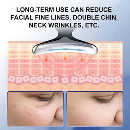 Neck & Face Lifting and Firming Massage Beauty Machine (3 Speed High Quality) (With Light)