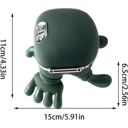 Neck Massager Finger Pressure Neck Back and Shoulder Massager - Real Hands with 2 Heat Modes for Home