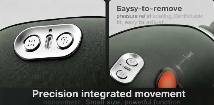 Neck Massager Finger Pressure Neck Back and Shoulder Massager - Real Hands with 2 Heat Modes for Home