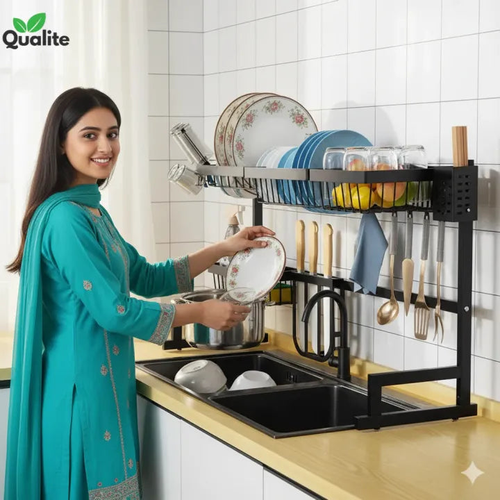 Over the Sink Cabinet Rack (Box Packing) Premium Quality
