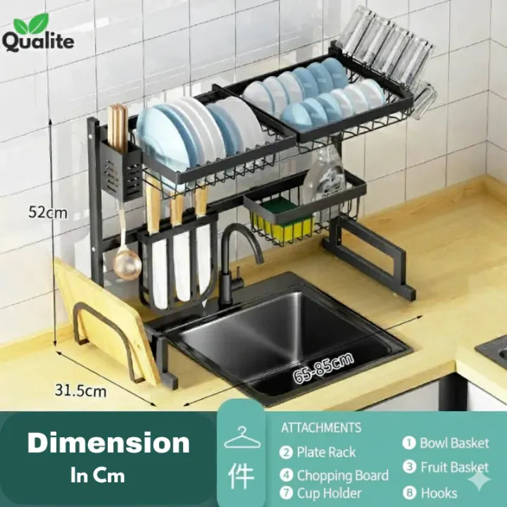 Over the Sink Cabinet Rack (Box Packing) Premium Quality