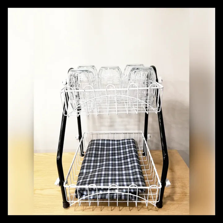 Premium 2-Tier Countertop Fruit Basket, Kitchen Organizer, Fruit Basket, Vegetable stand, Kitchen Counter Rack