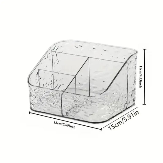 Premium Acrylic Makeup Organizer 4 Grid Cosmetic Storage Box