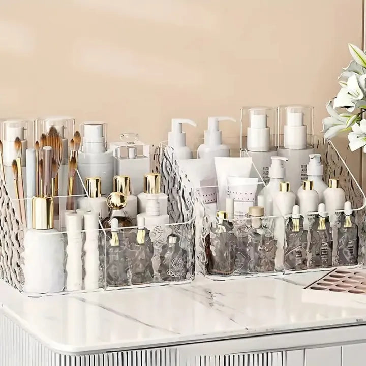 Premium Acrylic Makeup Organizer 4 Grid Cosmetic Storage Box