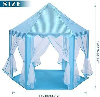 Princess Castle Tent For Girls Fairy Play Tents for Kids Hexagon Playhouse