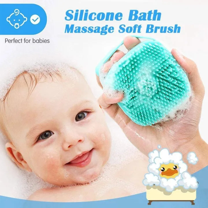 Silicone Bath and Body Shower Brush With Soap Dispenser